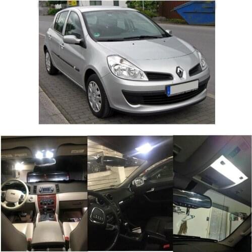 LED interior lighting complete set For Renault Clio III (Typ R) Clio IV (Typ X98) Espace III Espace IV Fluence Grand Modus
