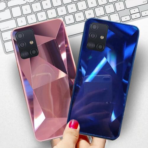 Mirror PC+TPU Back Cover Case For Samsung Galaxy A12 S20 FE S21 Plus Ultra A32 A42 A41 M30S A31 A51 A71 A70 A50 A30S A30 A20 A10