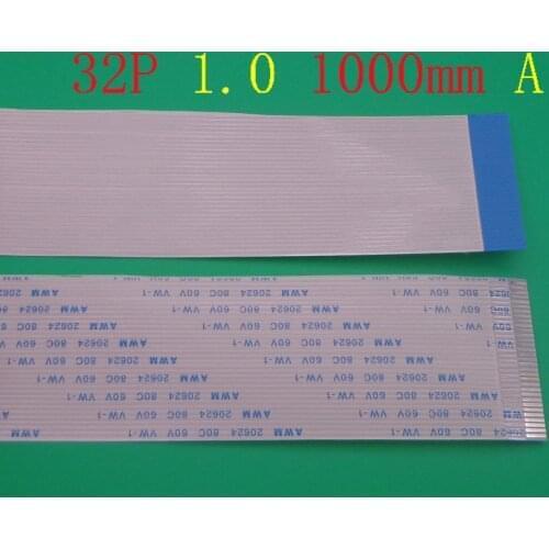 1pcs FFC/FPC Flat Flex Cable 32Pin Same Side 1.0mm Pitch AWM VW-1 20624 80C 60V Length 1000mm width 33mm