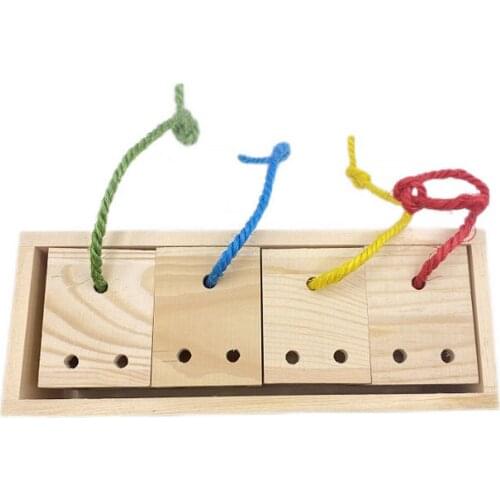 1pc Bird Foraging Toy Square Exquisite Creative Pet Plaything Parrot Training Toy