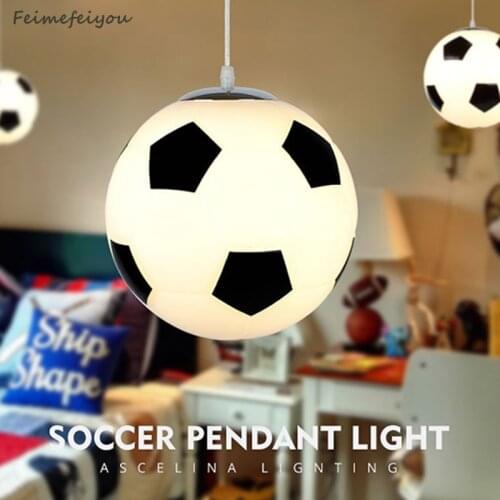 2021 Modern minimalist living room bedroom corridor personality football glass chandelier Nordic restaurant entrance lighting