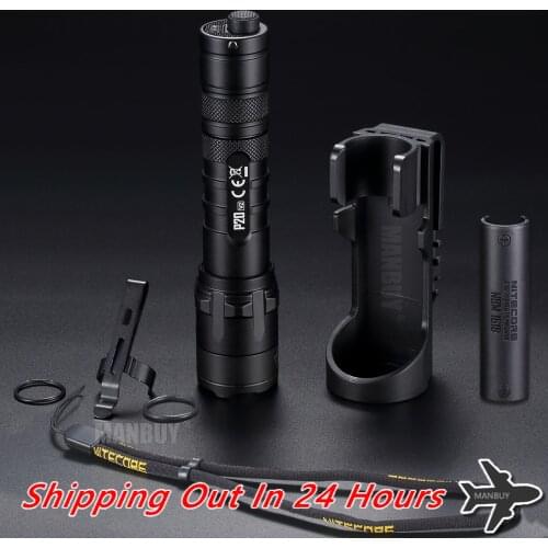 2021 Nitecore P20v2 High Performance Tactical LED Flashlight CREE XP-L2 V6 1100 LM Strobe Ready with NTH20 Holster Free Shipping