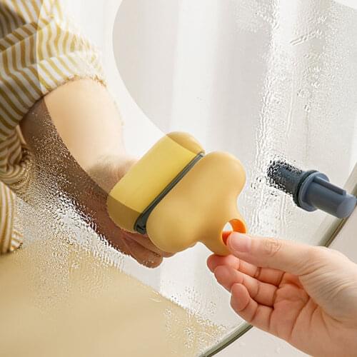 ABS TPR Mini Glass Mirror Cleaning Brush Window Cleaner Cleaning Supplies Bathroom Accessories For Mirrors Tiles