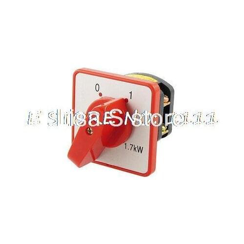 AC 380V 10A off/on 2 Positions Rotary Cam Universal Changeover Switch