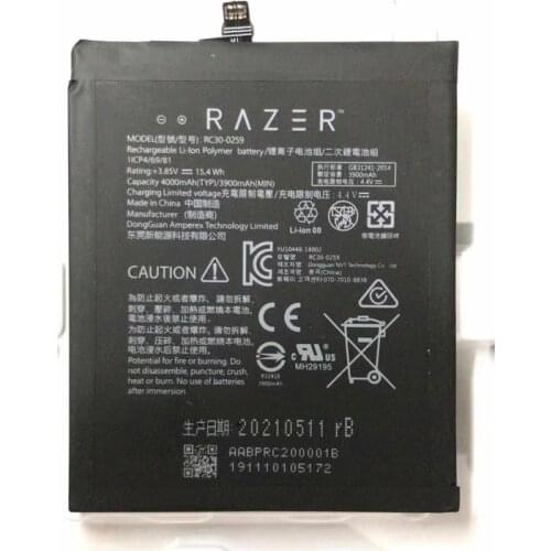 Battery 4000mAh Battery for RAZER phone 2 RC30-0259 1ICP4/69/81 Batteries
