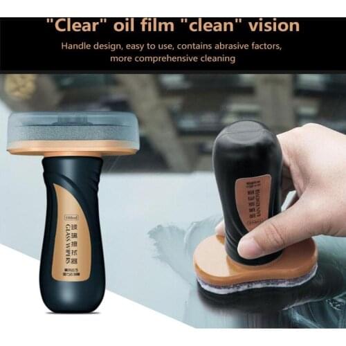 Car Glass Oil Film Remover Cleaner Car Cleaning Wash Windshield Cleaner Oil Removal Film Removal Stains Cleaning Supplies