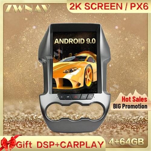 DSP Carplay Tesla screen 4+64G Android 9.0 Car Multimedia Player For Ford Ranger F250 2008-2012 GPS Radio Auto stereo head unit