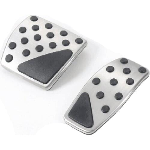 Car-Styling 2pcs/set Car Nonslip Steel ABS Accelerator Brake Pedal Kit Cover For Jeep Renegade 2015 2016 Auto Interior Moulding