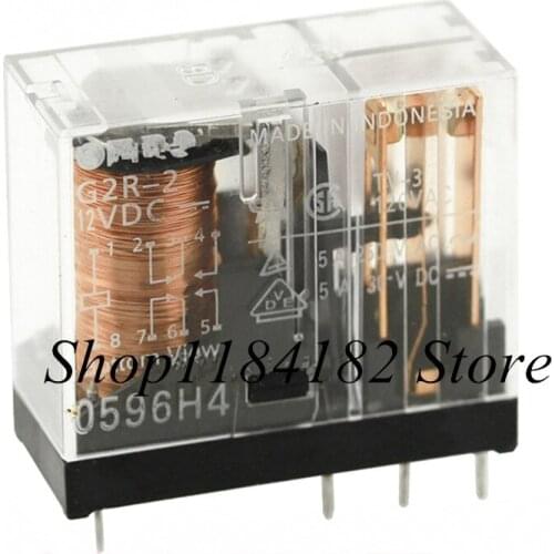 Free shipping5PCS 100%Original New G2R-2-5VDC G2R-2-12VDC G2R-2-24VDC DC5V DC12V DC24V 8PINS 5A Power Relay