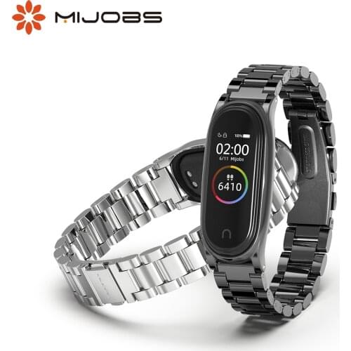 For Mi Band 5 4 3 Global Version Strap Wrist Bracelet for Xiaomi Miband 5 Strap Metal Stainless Steel for Mi Band 4 Wristbands