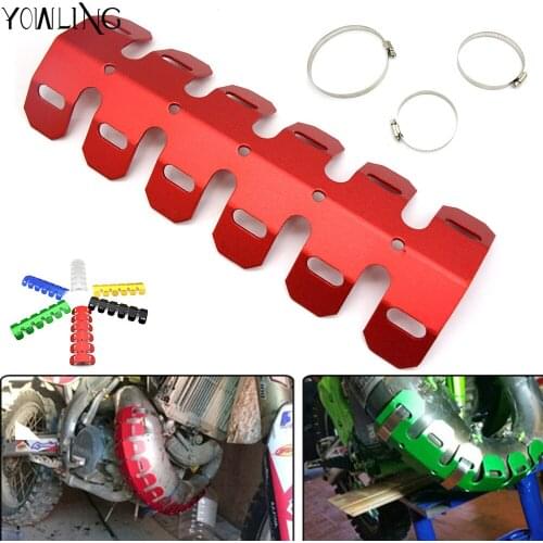 For HONDA CRF450X CRF250X CRF250L CRF 450X/250LX/250L Motorcycle Front Manifolds Exhaust Shield Protector Cover Heat Protection