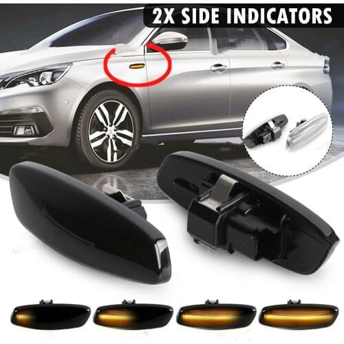 Eosuns Led Fender Light Side Turn Signal Warning Light for Peugeot 5008 3008 308 408 ,citroen C3 C4 C5 Ds4