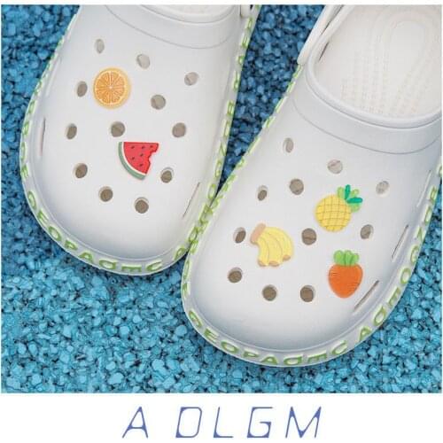 High Imitation Shoe Charms fruit/banana/Pineapple/carrot Shoe Decoration Shoe Accessories for Croc jibz Kids Party Girls Gifts