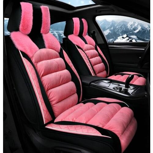 GEEAOK universal car seat cover plush For ford kuga focus 2 3 MK2 mondeo mk4 fiesta fusion ranger mustang car accessories cover