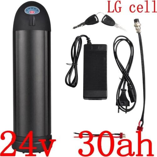 24V 500W 700W electric scooter battery 24V 30Ah electric bicycle battery 24V 20Ah 24Ah 27Ah 30Ah lithium battery use LG cell