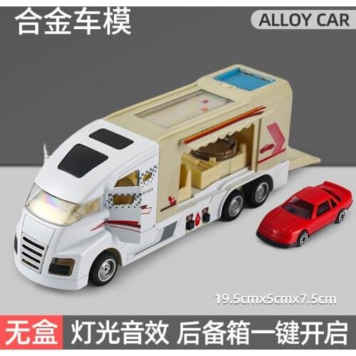 Die Cast Electronic Alloy Toys for Children 1/32 Simulation Vehicles Flashing Sports Car Model DIY Launch Travel Bus