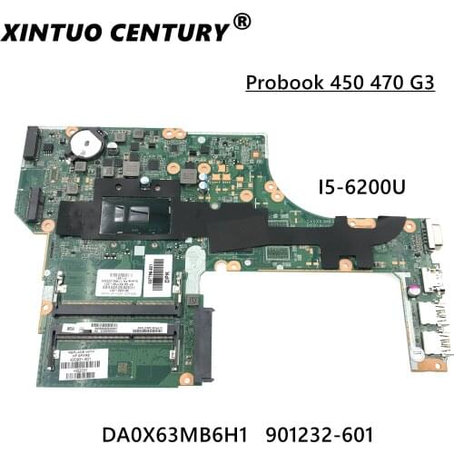 For hp 450 G3 motherboard 901232-601 901232-001 901232-501 DA0X63MB6H1 mainboard i5-6200U working well 100