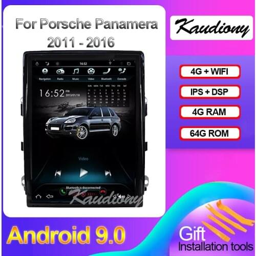 Kaudiony 10.4" Android 9.0 For Porsche Panamella Car DVD Multimedia Player Auto Radio Automotivo GPS Navigation DSP 4G 2011-2018
