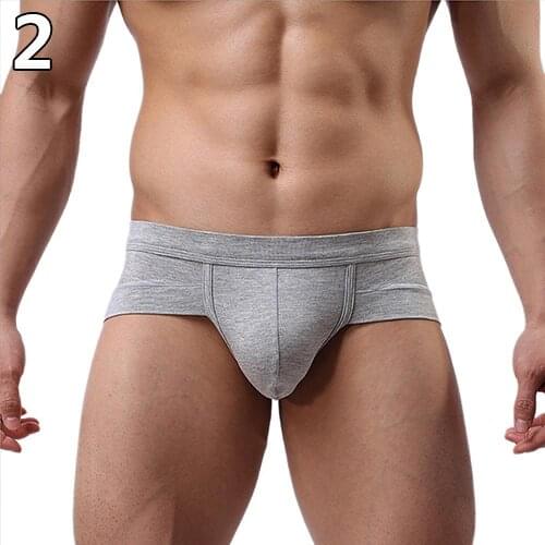 Men\s Sexy Bulge Pouch Underwear Briefs Soft Elastic Modal Low Rise Underpants Men Underpants