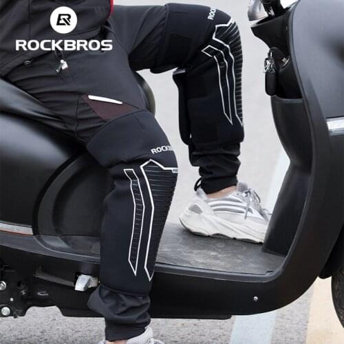 ROCKBROS Motorcycle Winter Knee Support Motorcycle Leg Protectors Warm Cycling Knee Pads Scooter E-bike Trikes Scooter Kneepads