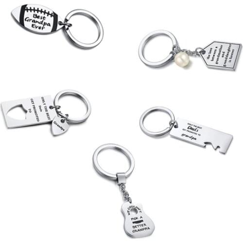 Stainless Steel Keychain Drive Safety Keyring Couple Lover Keychain Gift Men Husband Boyfriend Birthday Gift From Daughter Son