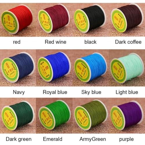 1PC 28 Colors About0.8mm Nylon Cord Beading Thread For DIY Bracelets Jewelry Making Woven Cord Jewelry Finding Beautiful Seaside