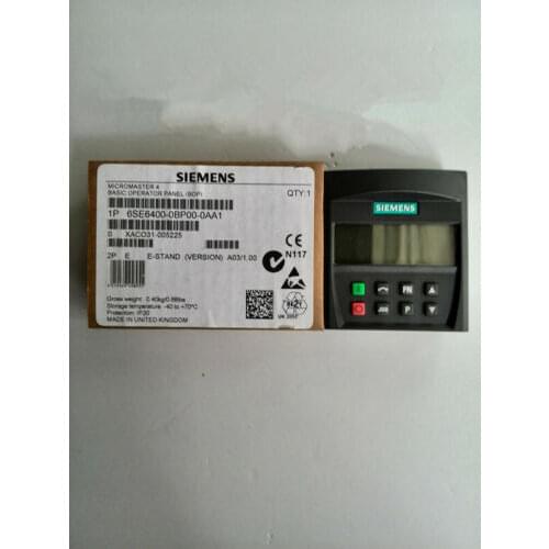 New Siemens 6SE6400-0BP00-0AA1 MICROMASTER 4 operation panel by DHL& UPS