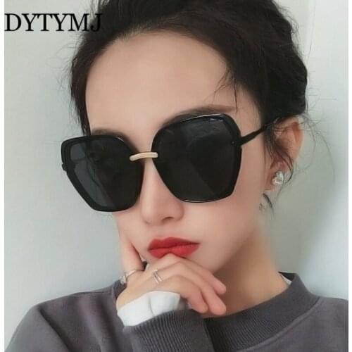 DYTYMJ 2021 Oversized Sunglasses Women Luxury Designer Square Retro Mirror Sun Glasses Vintage Shades Lunette De Soleil Femme