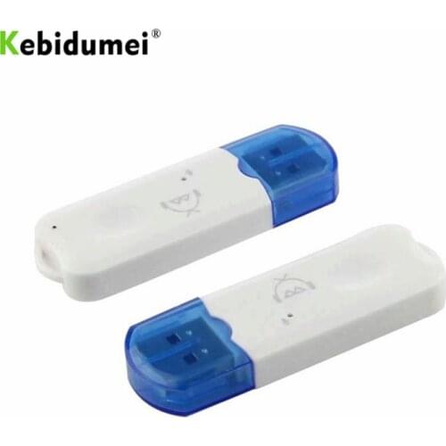 Kebidumei Mini Portable USB Bluetooth Stereo Music Car Audio Wireless Bluetooth Receiver Adapter Car Kit for Car Home Speaker