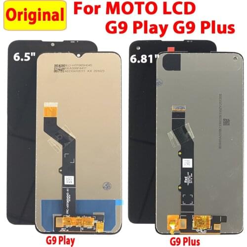 Tested LCD 6.5" For Motorola Moto G9 Plus Original LCD Display Touch Screen Digitizer Assembly 6.81" For Moto G9 Play Display