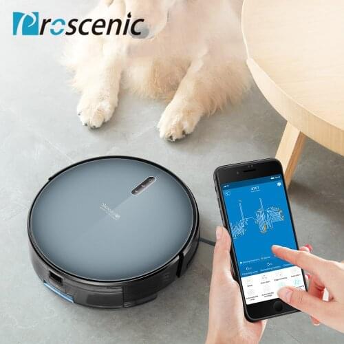 Proscenic 830T robotic vacuum cleaner App & Alexa voice control 2000PA suction 350ml water tank wet cleaning mop robot vacuum cleaner cleaning