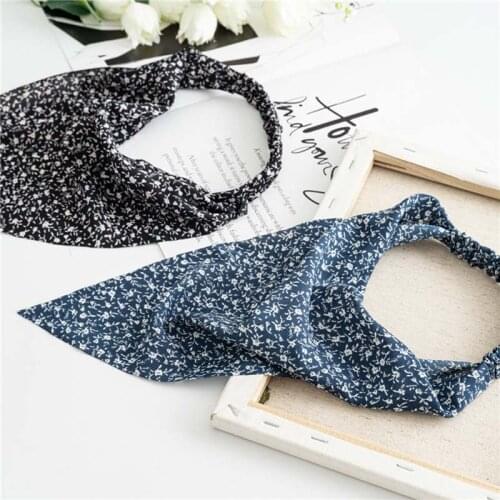 Floral Printting Women Girls Bandanas Triangle Hair Scarf Hairbands Scrunchies Headbands 2021 Fashion Hair Accessories Turban
