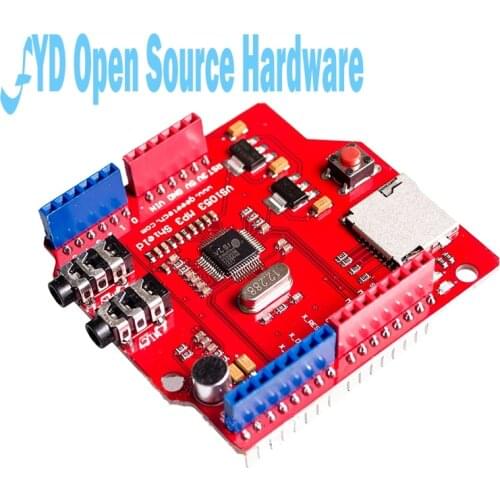 VS1053 VS1053B Stereo Audio MP3 Player Shield Record Decode Development Board Module With TF Card Slot For UNO R3 One
