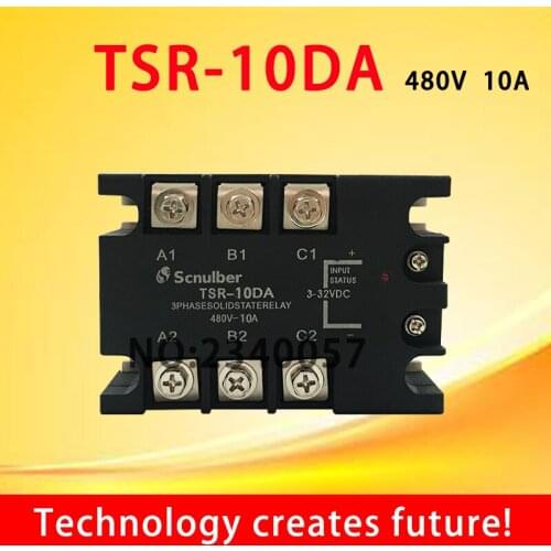 10A three phase Solid state relay TSR-10DA DC control AC 480v` input status:3-32V