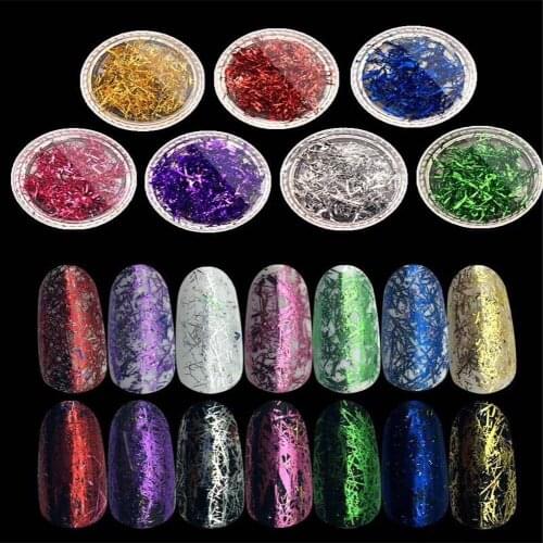 TCT-084 Foil Strips Metallic luster Magic Mirror Nail Art Decoration Nail Gel Nail Glitter Makeup Manual DIY Paint Decorations
