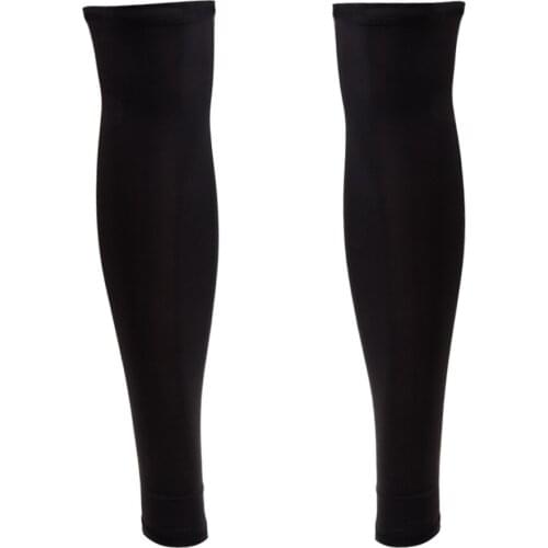 1 Pair Anti-slip Compression Leg Sleeves Cycling Gym Knee Long Sleeves Brace