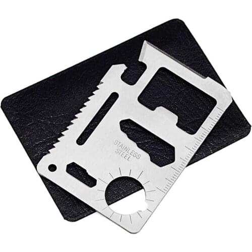 11 in 1 Multifunction Credit Card Beer Bottle Opener Stainless Steel Credit Card Shaped Bottle Opener Kitchen Tool Accessory