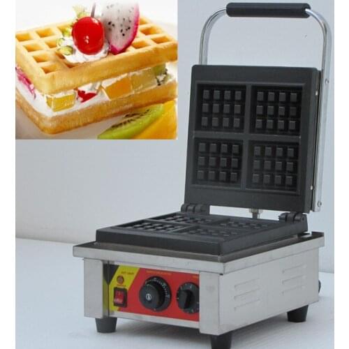 2015 hot stainless steel 4 slices liege waffle iron for sale