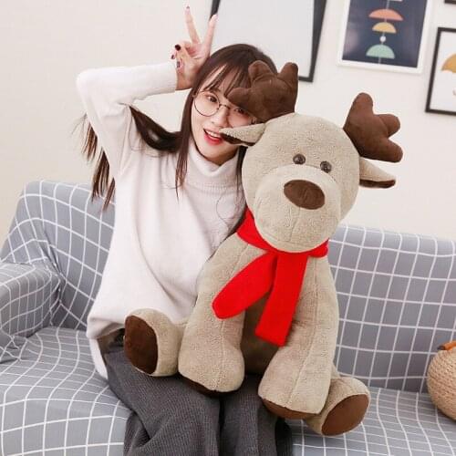 28/38cm plush Christmas Elk Plush cute new hot good quality christmas festival gift for kid lifelike Surprise toy
