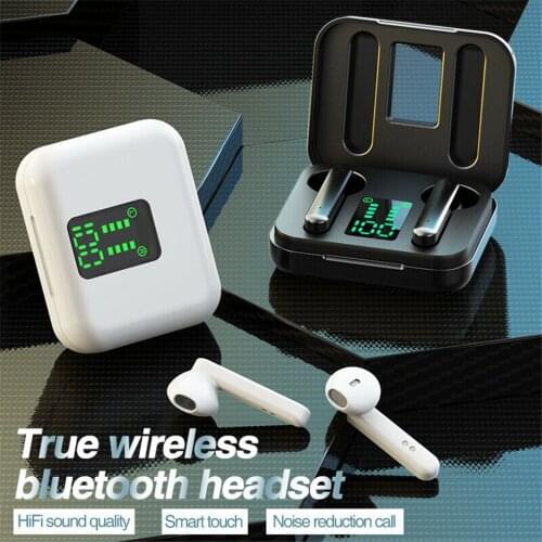 50sets Wholesale TWS J4 Wireless Earbuds Bluetooth 5.0 Earphone Sport Stereo Bass Wireless Earbuds LED Display HD Music Headset