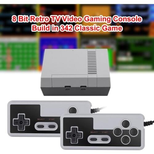8 Bit Retro TV Video Gaming Console with Wired Controller Build in 342 Classic Games Portable Game Player for NES