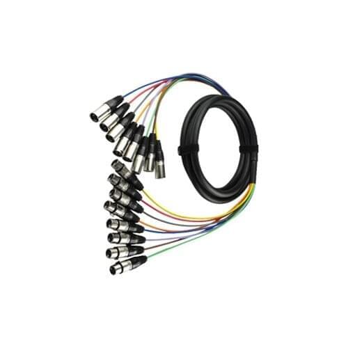 KL 1.5M 8-Channel XLR Male to XLR Female Snake Cable