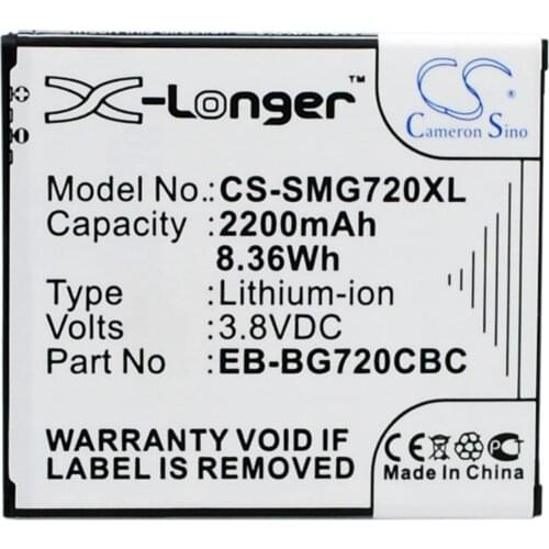 2021 Battery For Samsung EB-BG720CBC Galaxy Grand 3,Galaxy Grand 3 Duos,Galaxy Grand Max,SM-G7200 2200mAh / 8.36Wh