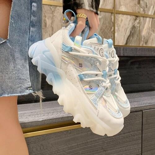 Pop Nice Fashion Sneakers Women Casual Platform Shoes Jelly Thick Bottom Ladies Trainers Woman Shoes designer shoes outdoor