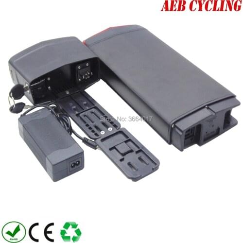 Lithium ion ebike battery high power 48V 14Ah GM3 rear rack Li-ion electric bicycle battery for city bike with charger