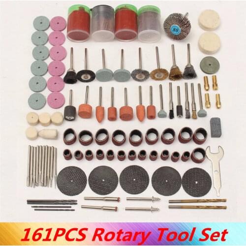 161pcs Mini Drill Multi Rotary Tool Accessories Set Grinding Polishing Kits for micro drill rotating polishing