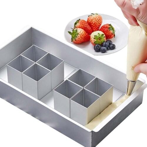 Number Cake Mold Aluminum Alloy Baking Moulds Adjustable DIY 3d Alphabet Letters Number Cake Tin Cake Decorating Tools Set