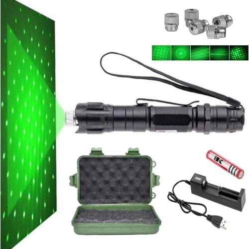 USB charging hunting green laser high-power laser 5mW combustion laser equipment ultra-long radiation 8000M laser 009 series