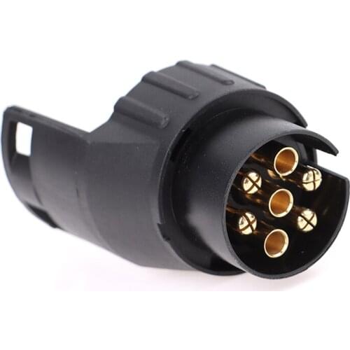 Cheap Wholesale 12V Plastic Trailer Adapter Connector 7 Pin To 13 Pin Caravan Electrical Converter Adaptor Towbar Towing Socket