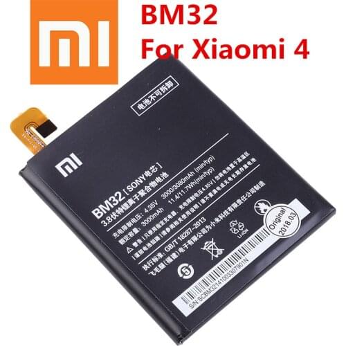 Original Replacement Battery For Xiaomi Mi 4 M4 Mi4 BM32 Genuine Phone Battery 3080mAh